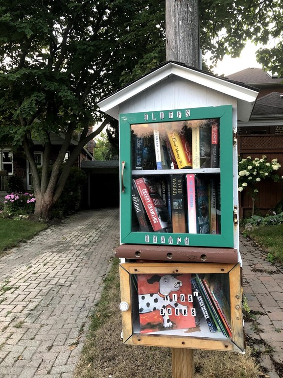 free little libraries with kids section