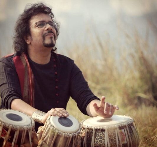 Photo of Bickram Ghosh, composer of the Avijatrik soundtrack