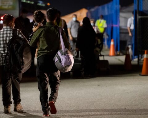 Afghan refugees arriving in Canada
