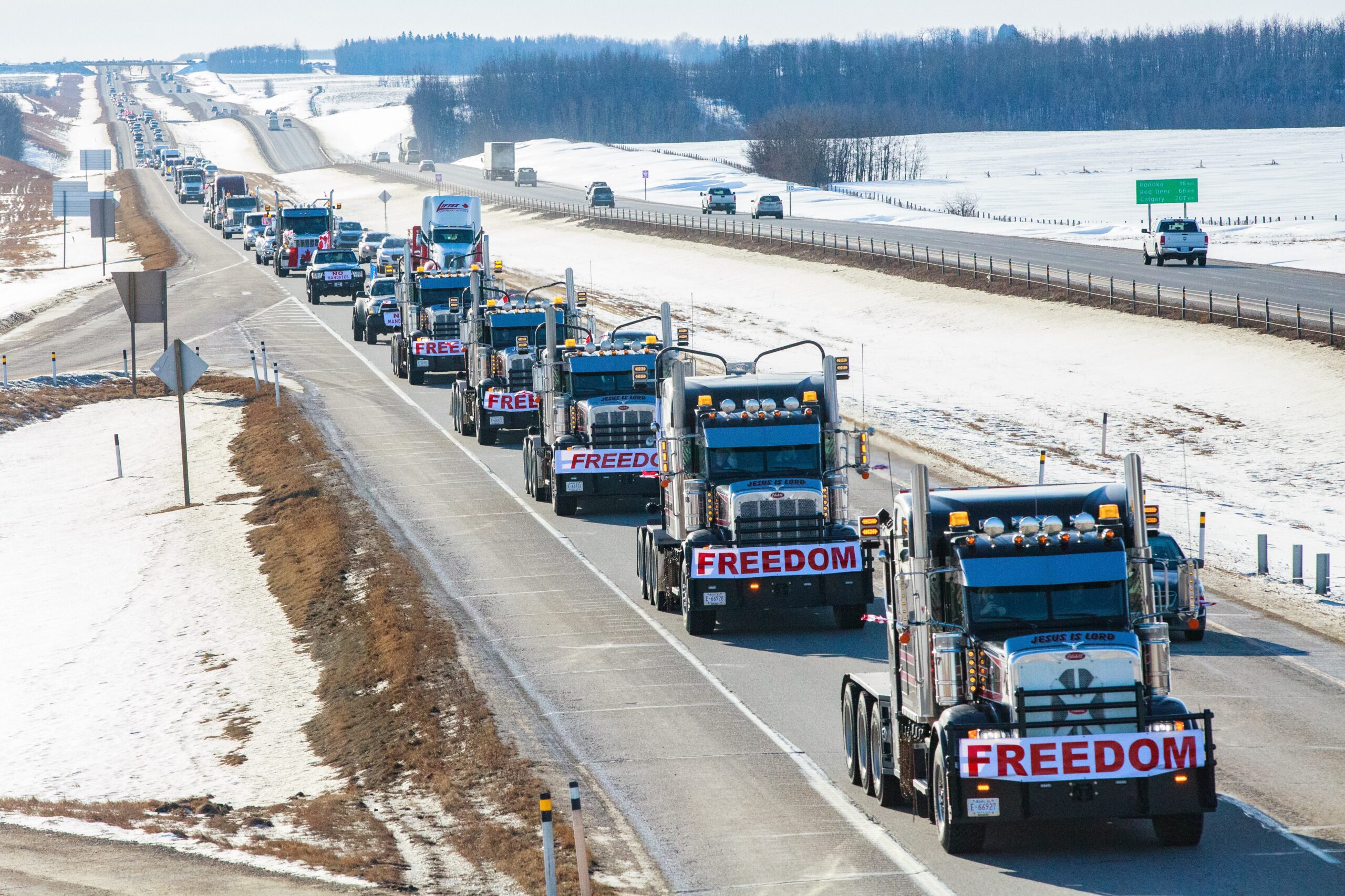 trucker convoy protest canada trudeau