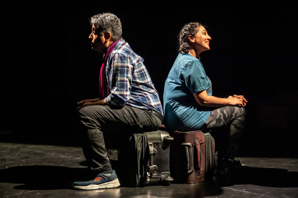 The play pokes fun at the many challenges of the immigration process