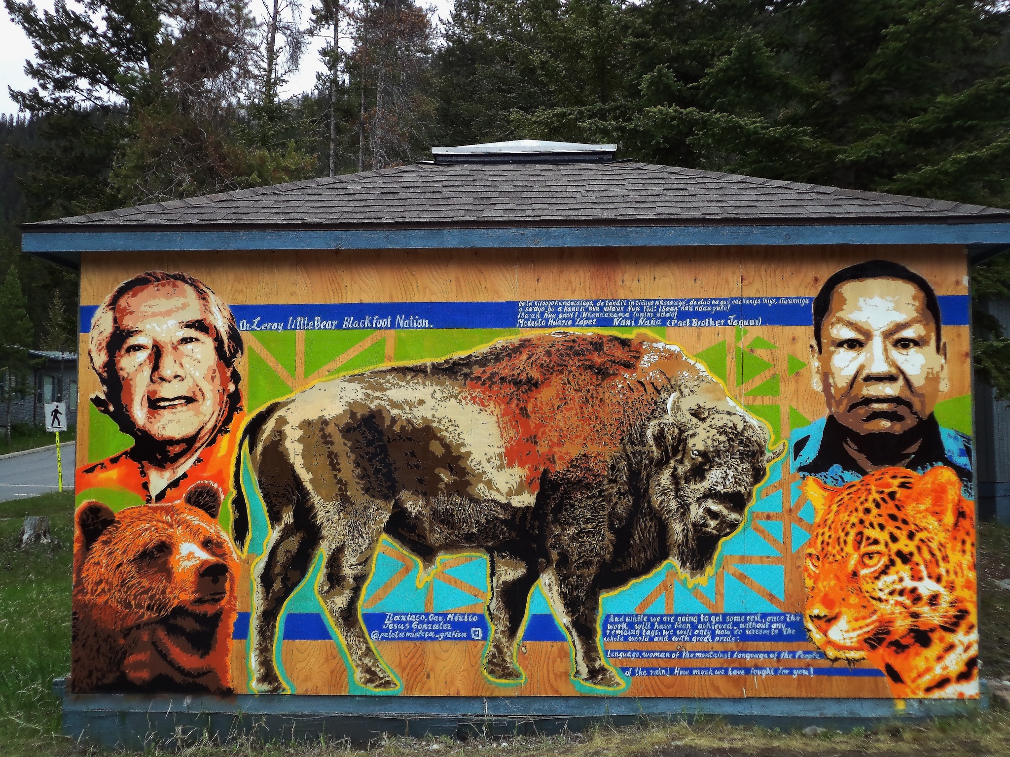 Mural de l'artiste Jesus Gonzalez à Banff, Canada
