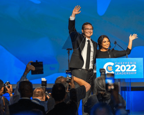 Pierre et Anaida Poilievre au congrès du Parti conservateur du Canada, le 10 september 2022