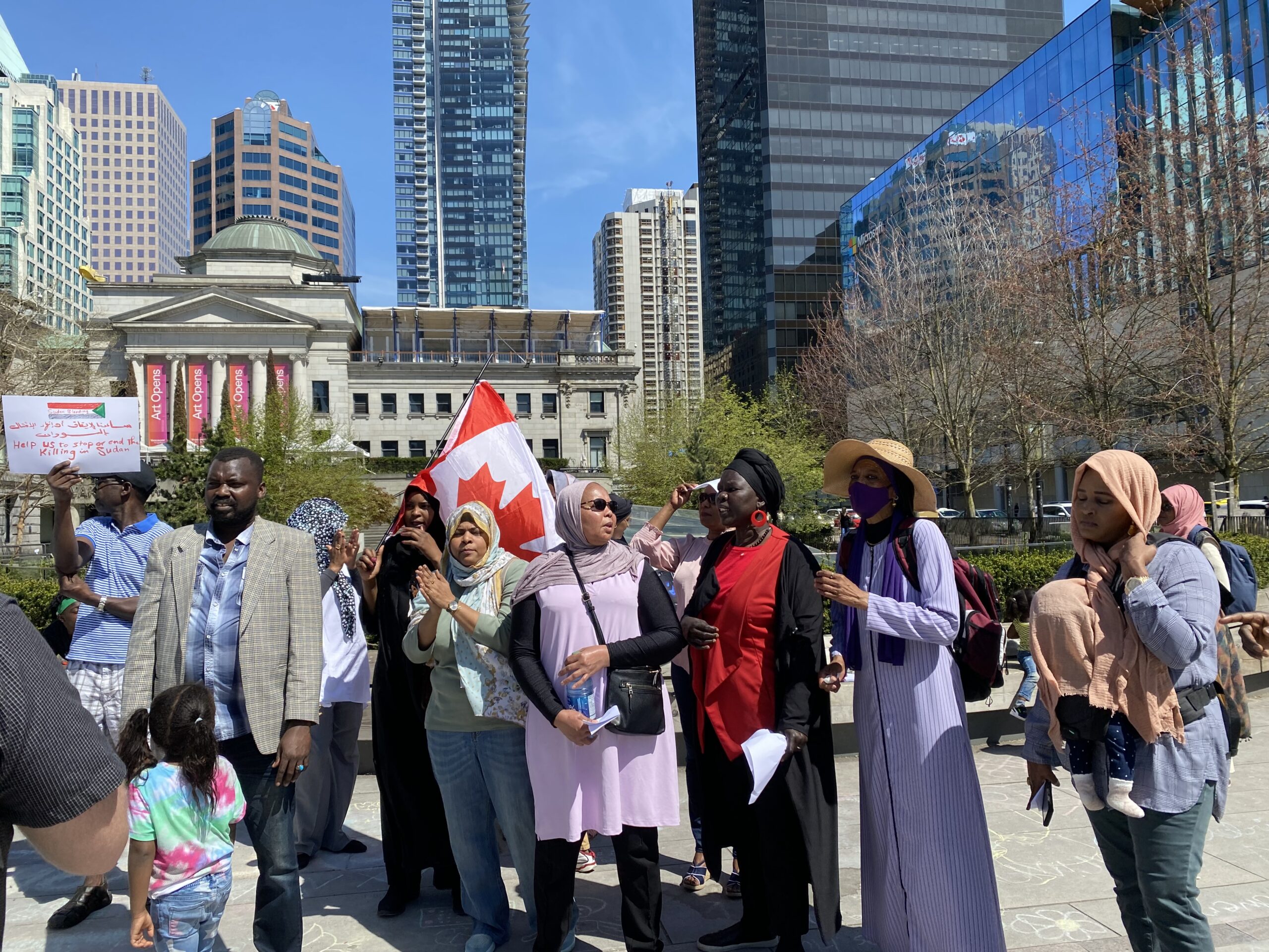 Canadian Sudanese rally in Vancouver