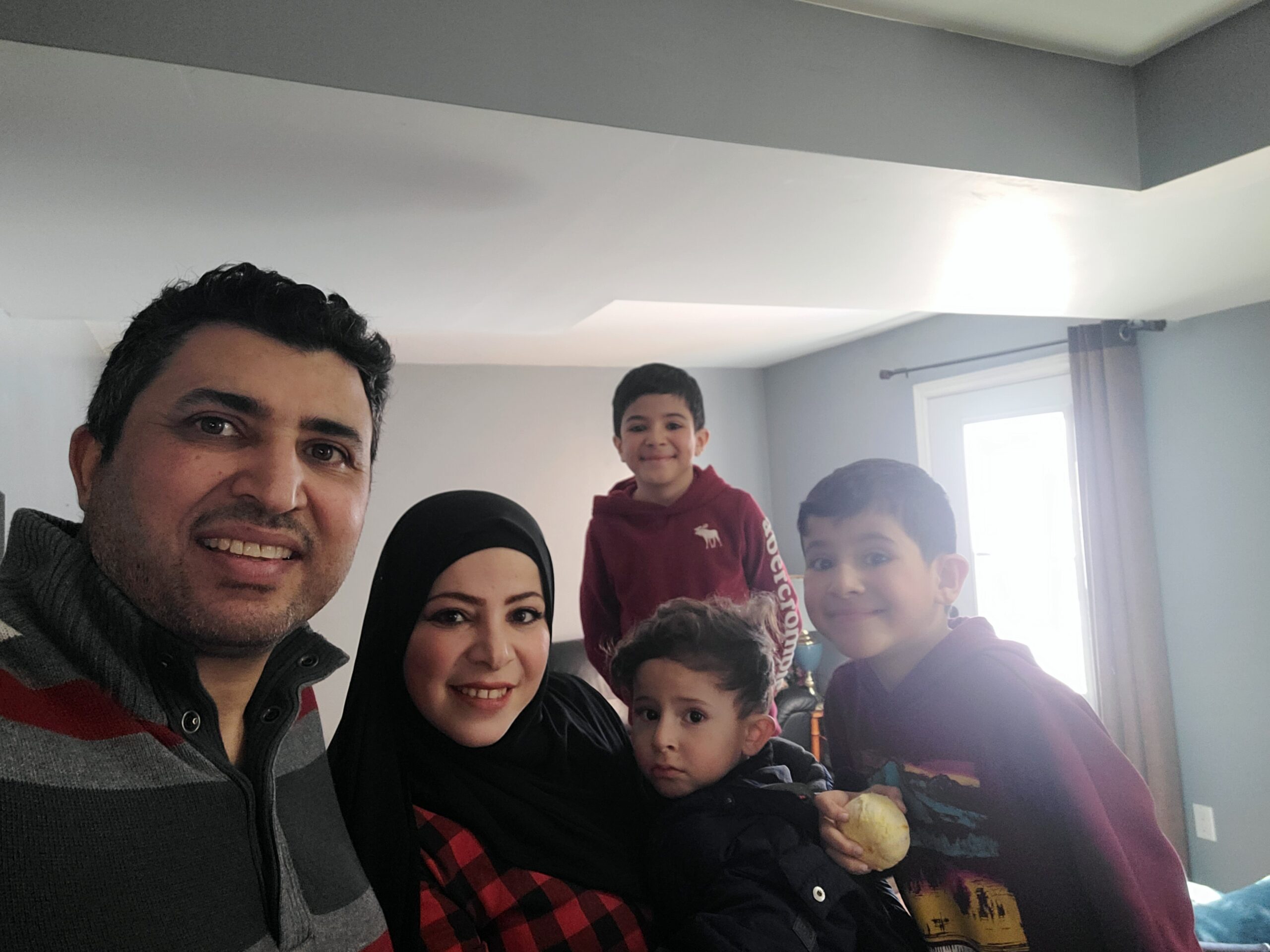 Abdullah Aljalout and his family. The Economic Mobility Pathways Pilot (EMPP) aims to provide skilled refugees like Aljalout with a pathway to employment and a brighter future in Canada.